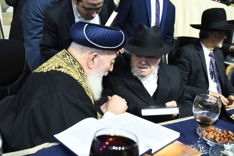 הרב מזוז והרב עמאר. ארכיון