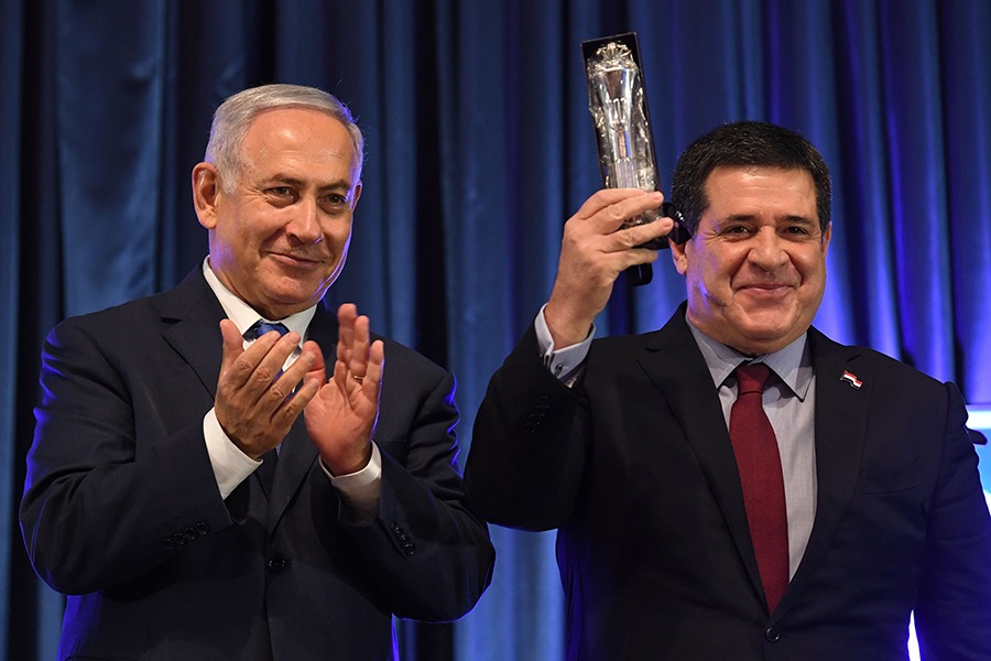 נתניהו חוגג העברת השגרירות לירושלים, מאי 2018 | 