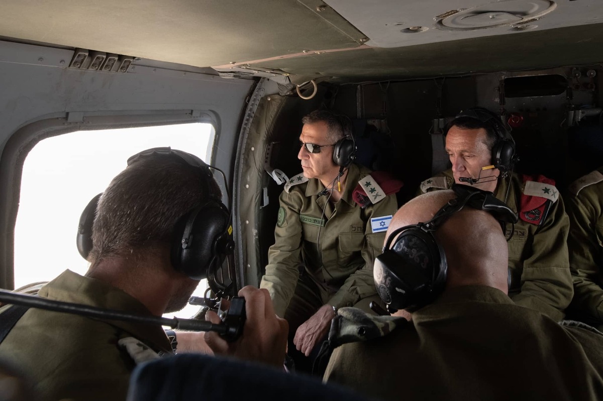 הרמטכ"ל כוכבי והרמטכ"ל המיועד הלוי בטיסה לתרגיל