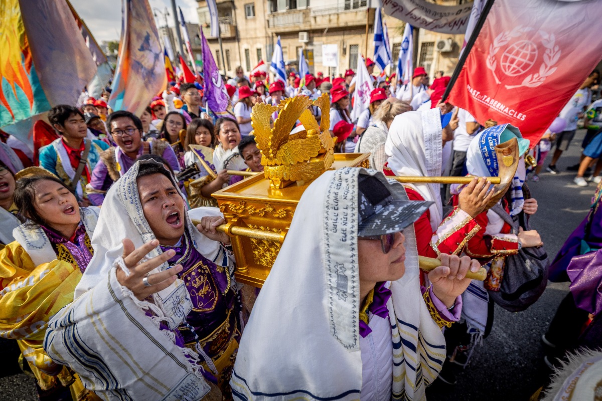 נוצרים אוונגליסטים בצעדה שהתקיימה בשנה שעברה | 