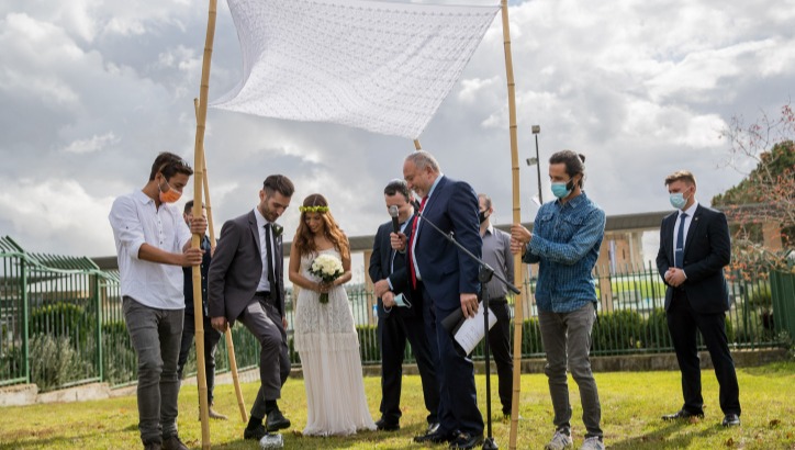 ליברמן מחתן בחתונה אזרחית. ארכיון