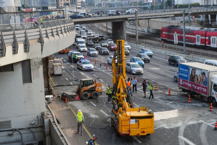 עבודות סתימת הבולען | 