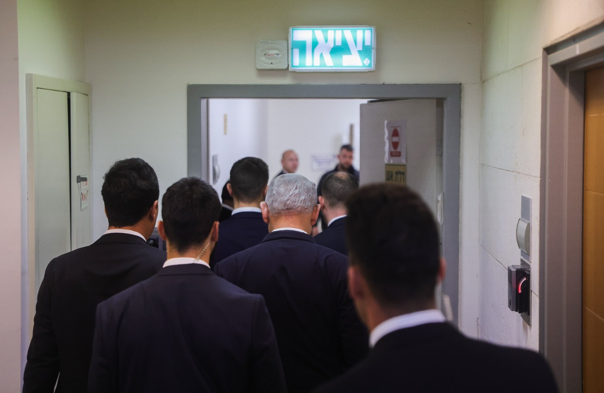 נתניהו לאחר העדות | 