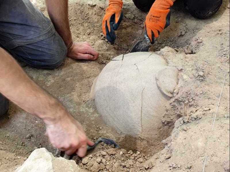 חשיפת קנקן מימי השופטים בחורבת אל ראעי