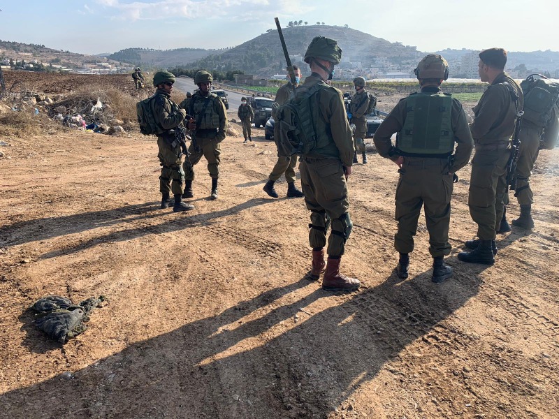 כוחות צה"ל סמוך למקום הפיגוע