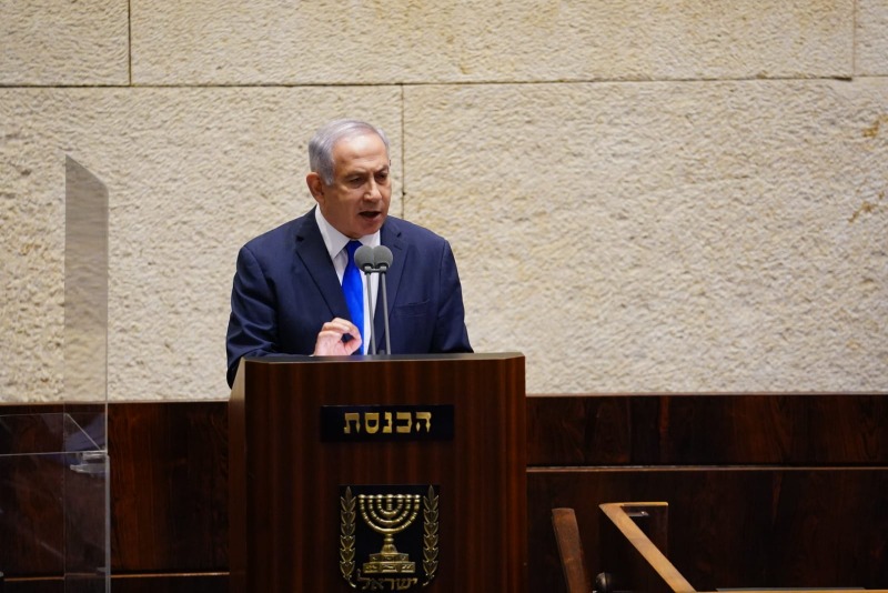 נתניהו בפתיחת המליאה