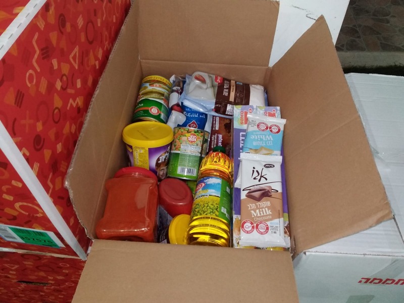 חבילות מזון ישירות למשפחות הנזקקות