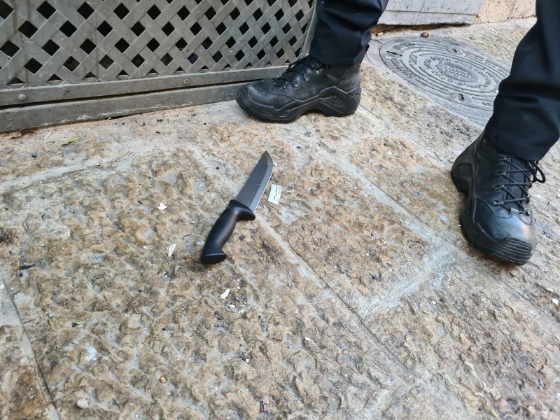 הסכין מזירת ניסיון הפיגוע בירושלים, 