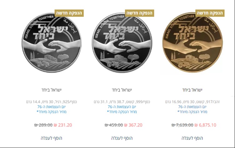 במחיר של אלפי שקלים למטבע של 10 שקלים מוזהב: בנק ישראל הנפיק מטבעות ...