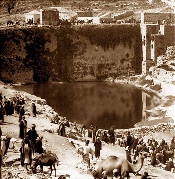 בריכת הסולטן בשלהי המאה ה-19