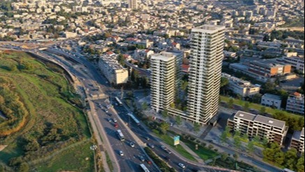 הדמיית התכנית להתחדשות עירונית ברחוב סן מרטין 4-6 בשכונת קטמונים
