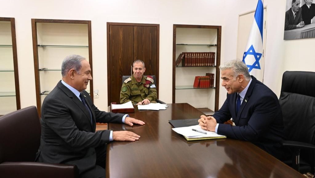 נתניהו עם לפיד