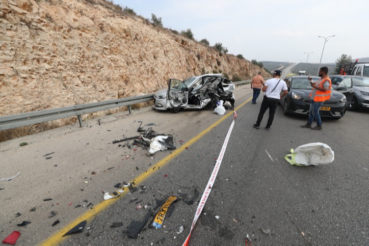 זירת הפיגוע באריאל