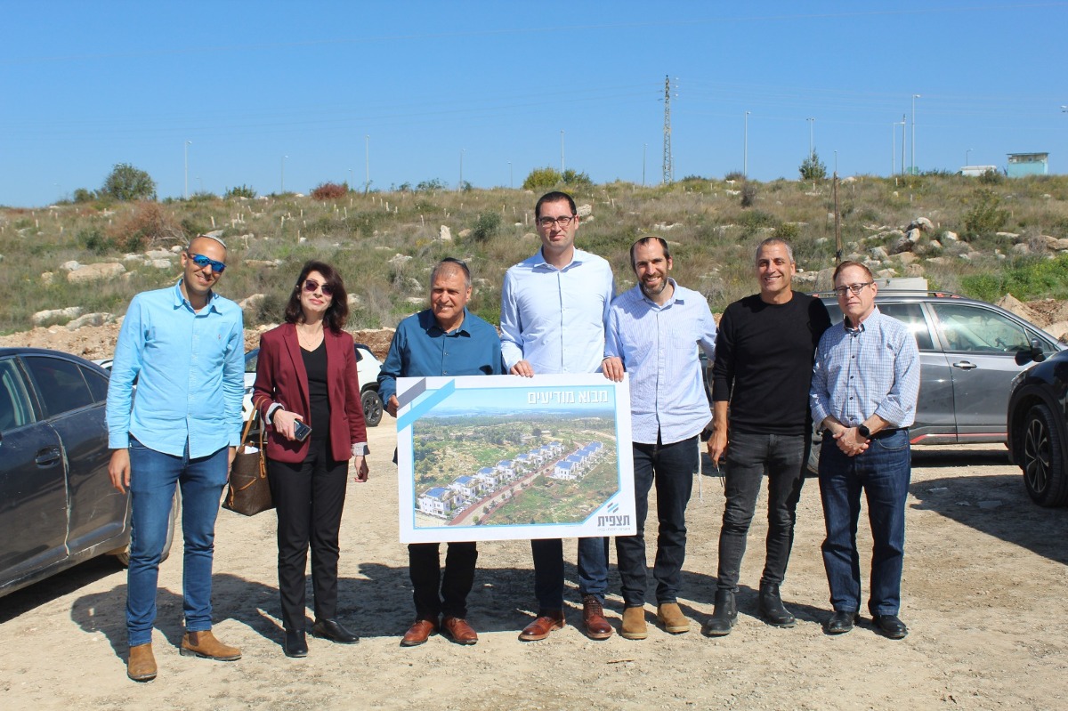 בכירי מועצת חבל מודיעין ובכירי קבוצת תצפית נדלן