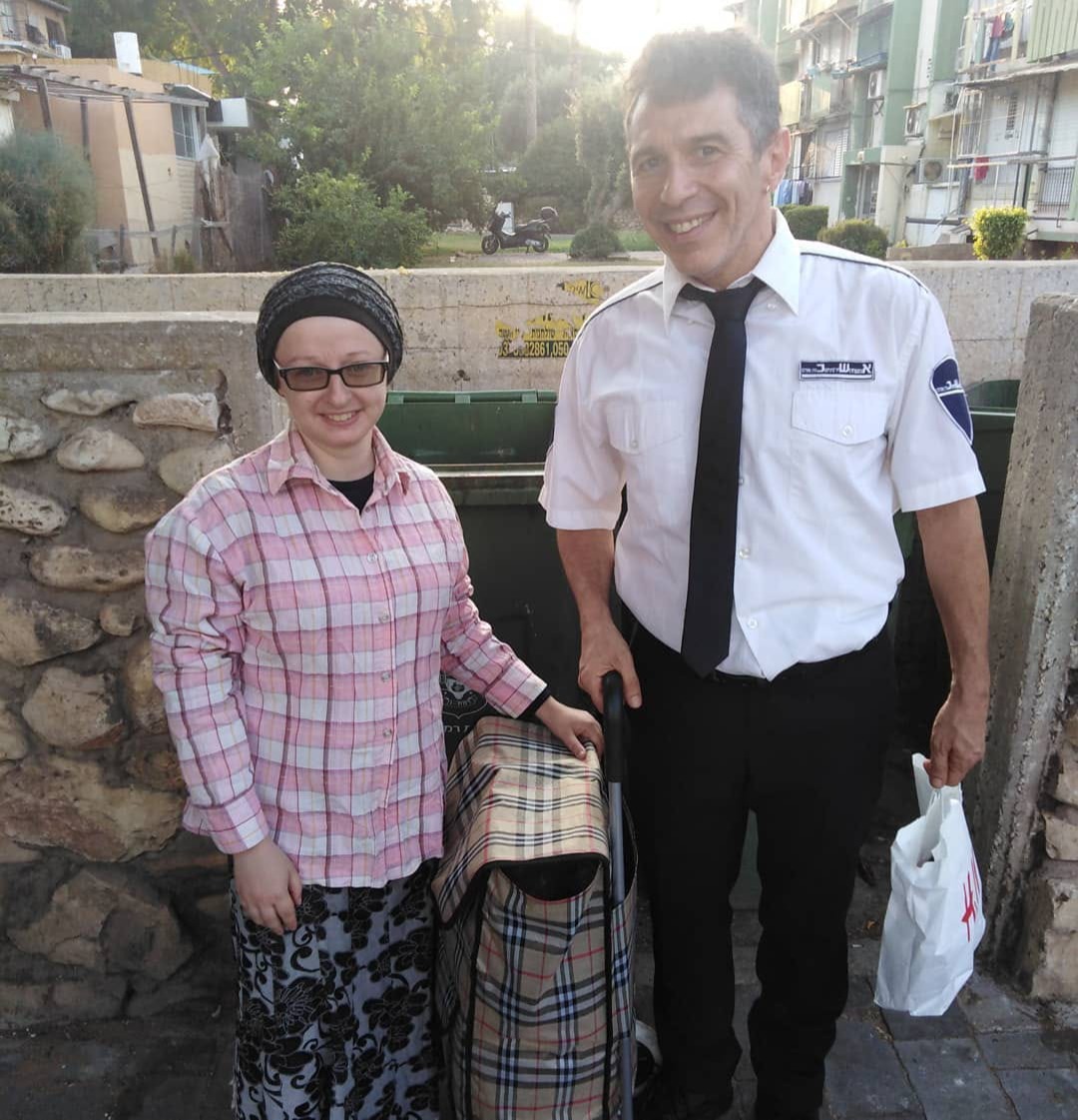 מתוך צילומים לסדרה "שקופים" עם יובל סמו.