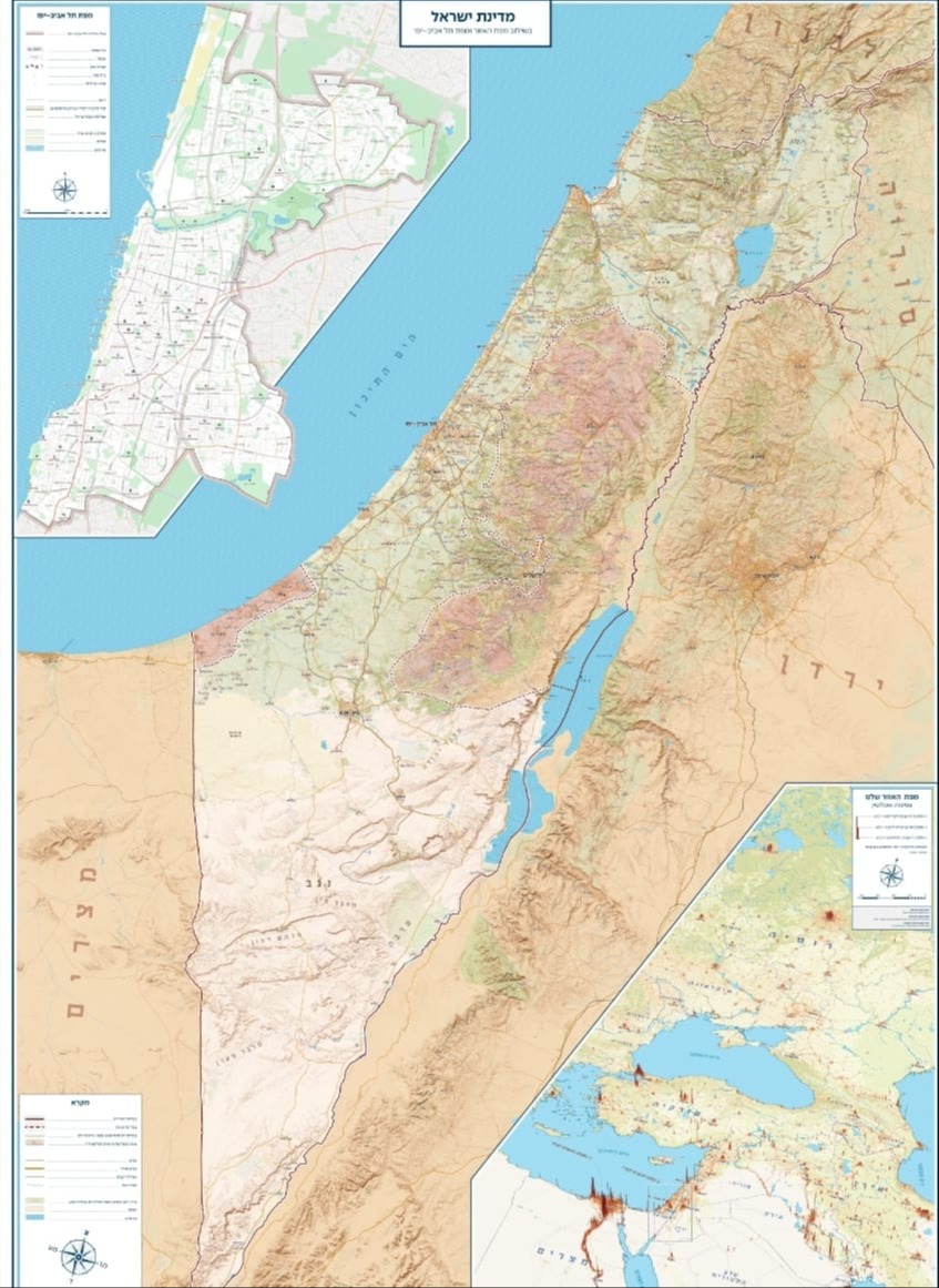 המפה שתתלה בבתי הספר