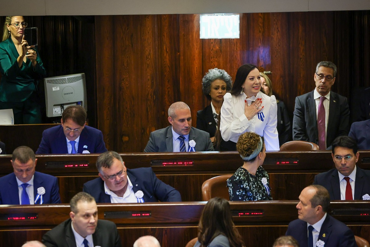 טלי גוטליב ברגעי ההשבעה