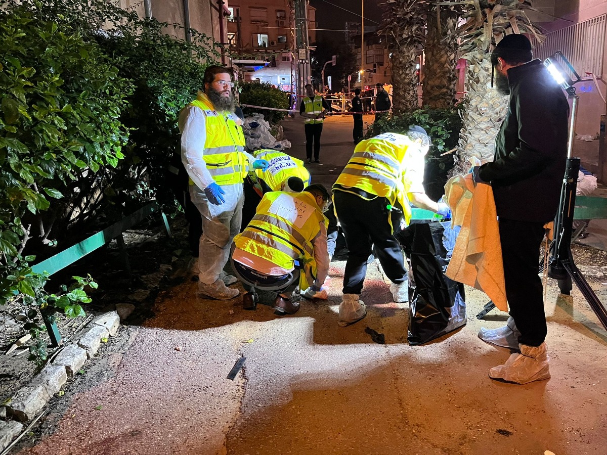 זירת הפיגוע בבני ברק