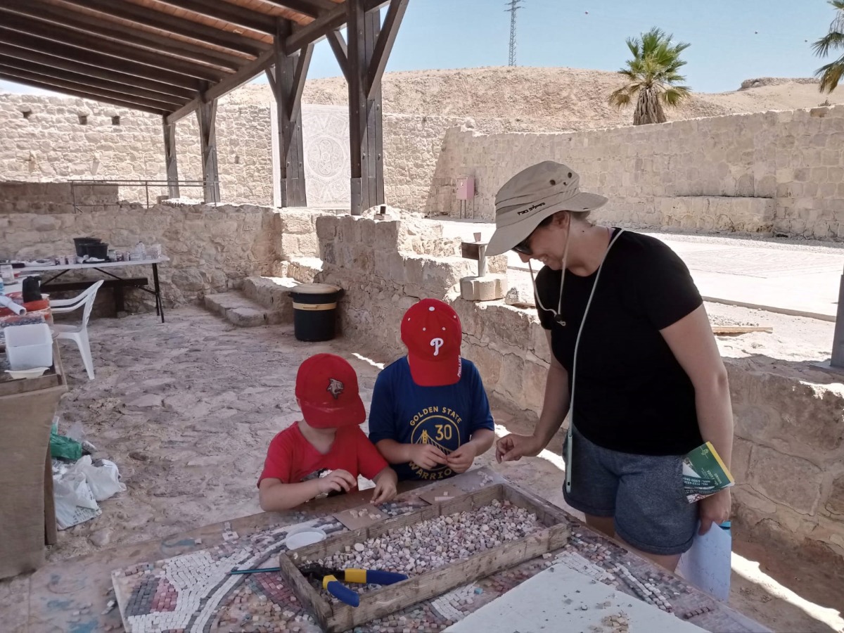 פעילות פסיפסים בגן הלאומי השומרוני הטוב