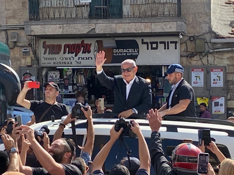 נתניהו בשוק