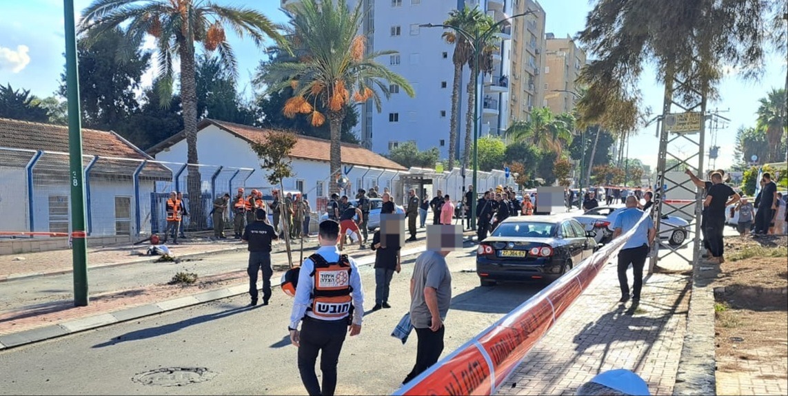 זירת הנפילה באשקלון
