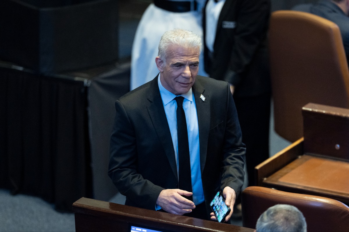 יאיר לפיד בזמן ביקור מודי | 