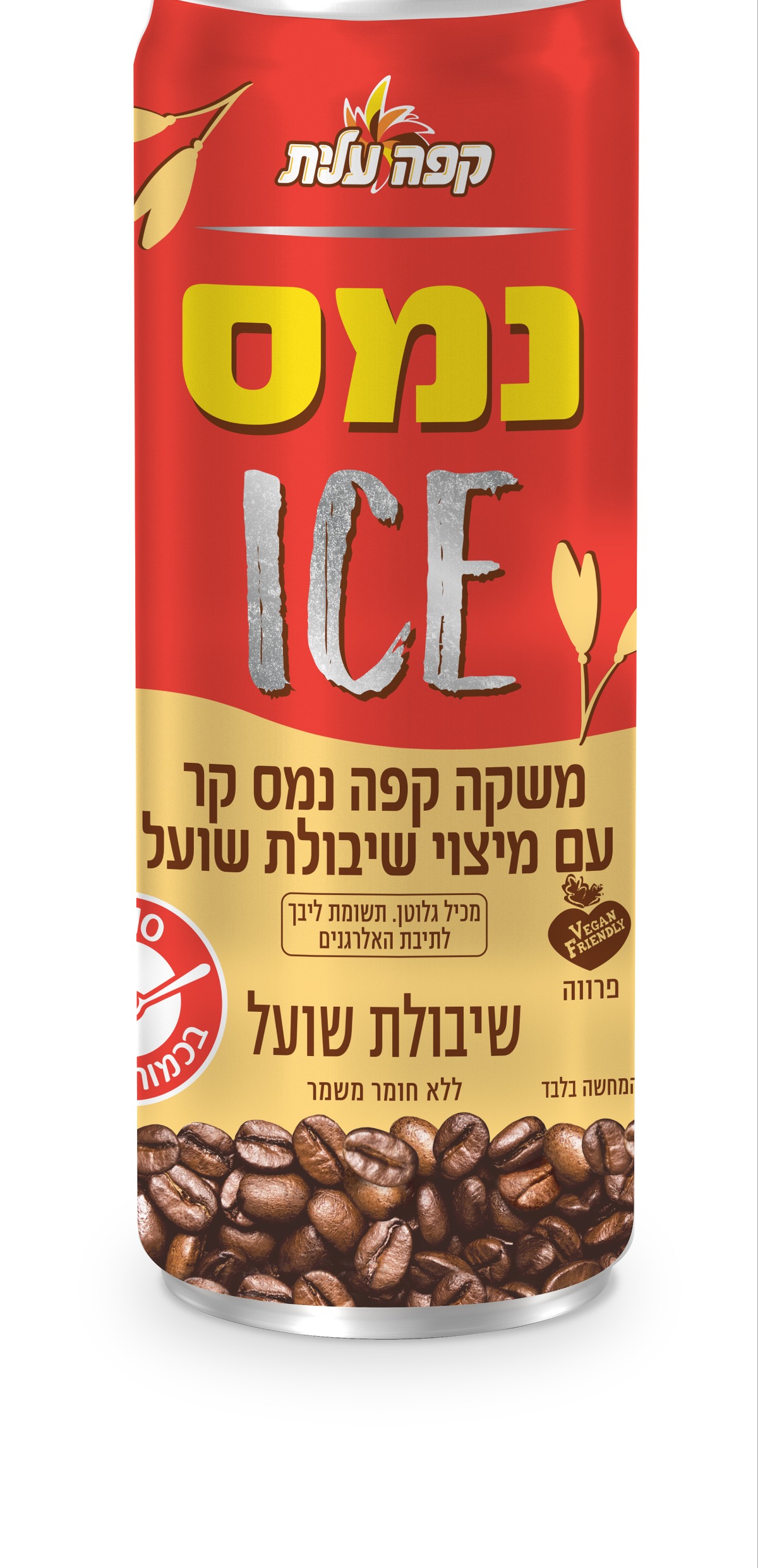 משקה קפה נמס קר עם מיצוי שיבולת שועל | 