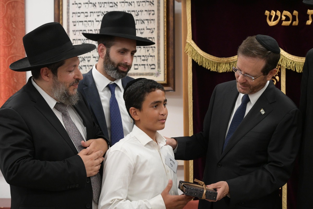 הרצוג עם בנו של בועז גול הי"ד