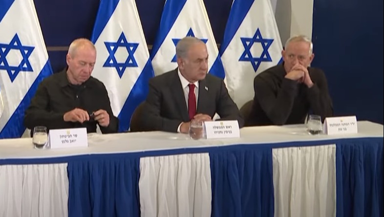 גנץ, נתניהו וגלנט