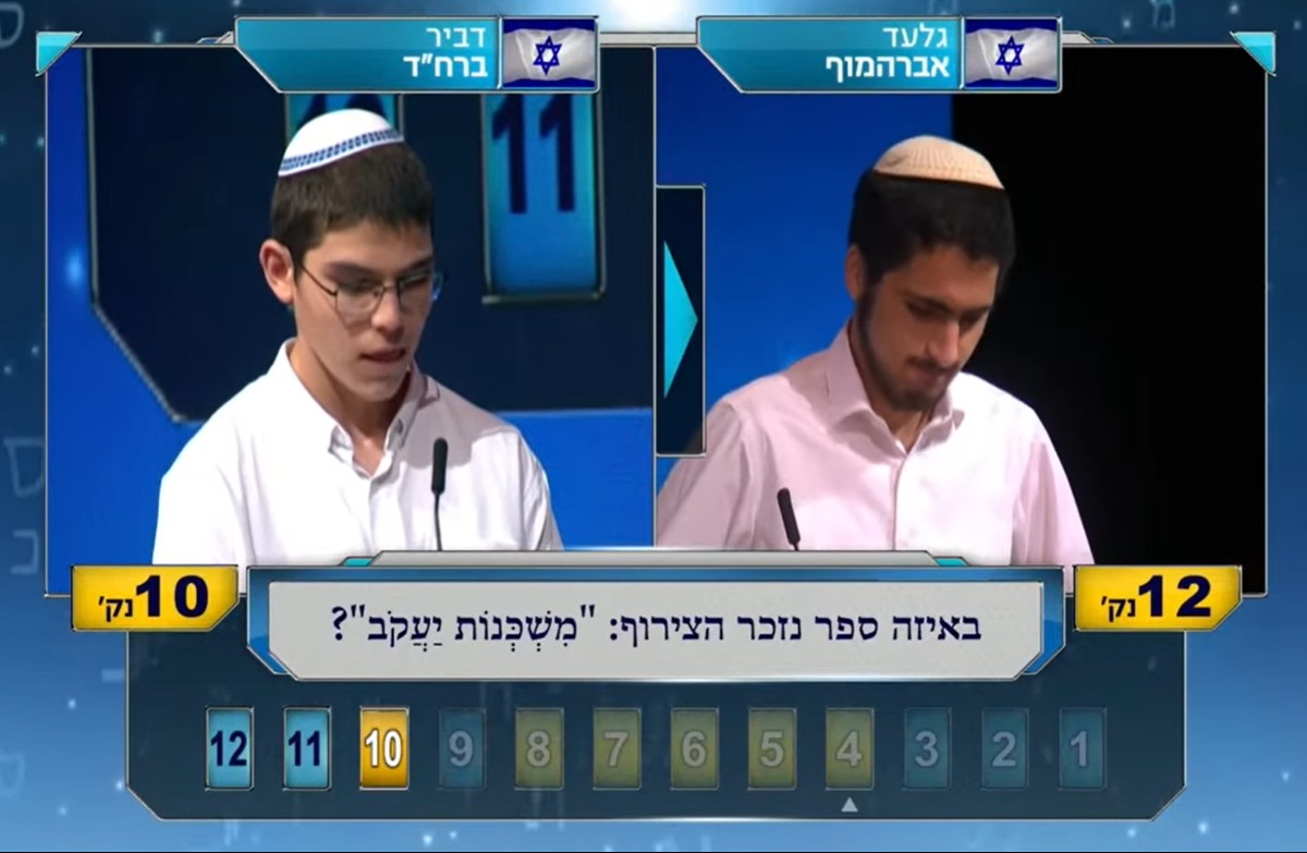 השאלה שהכשילה את דביר ברח"ד. ענה עמוס והתשובה היא תהילים