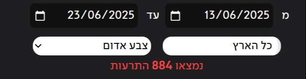 מאפייני החיפוש