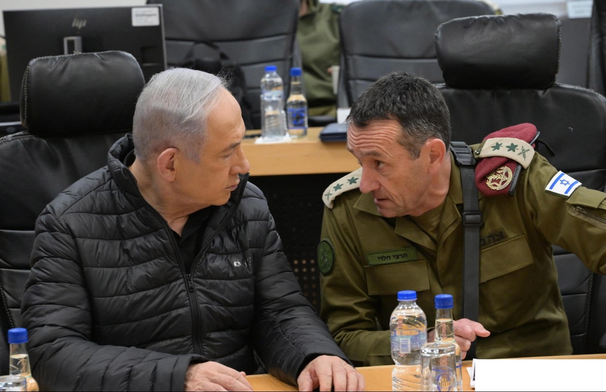 נתניהו והרצי בצפון