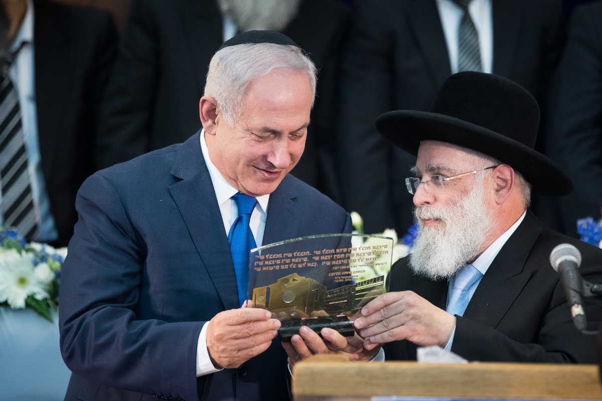 הרב שפירא עם נתניהו