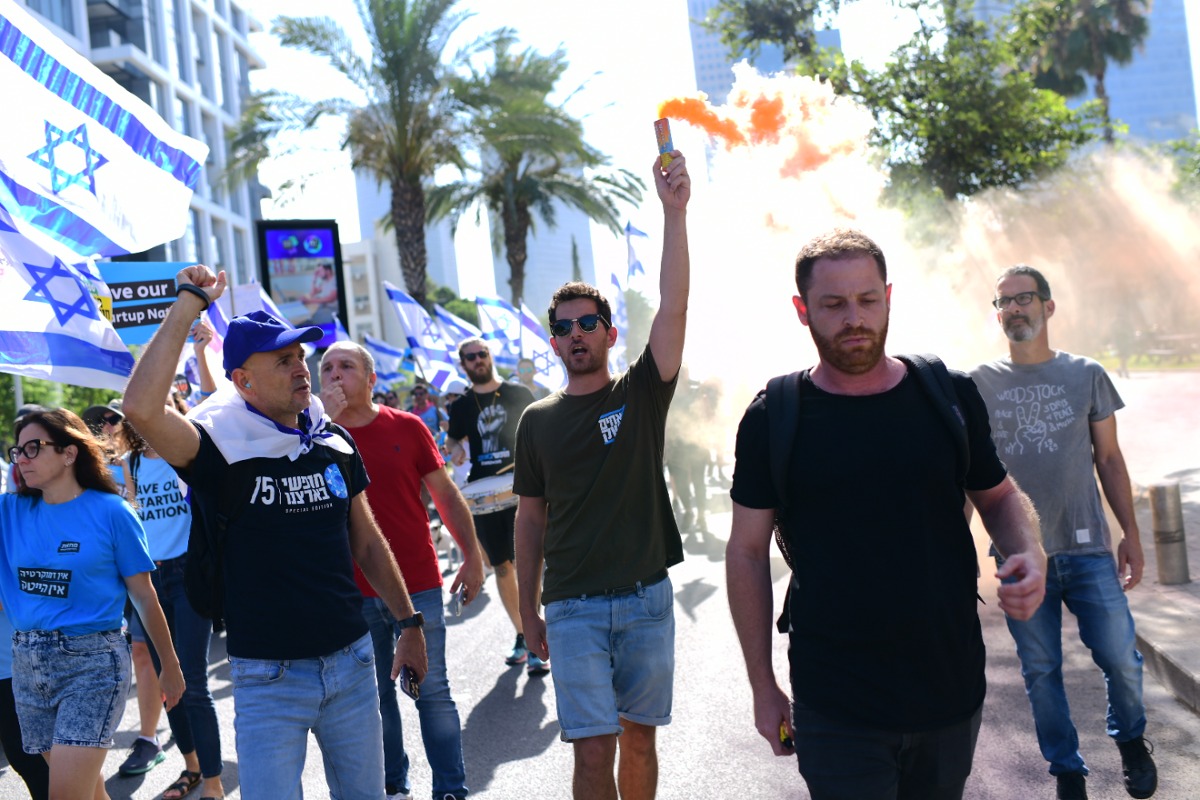 ההפגנה בתל אביב השבוע