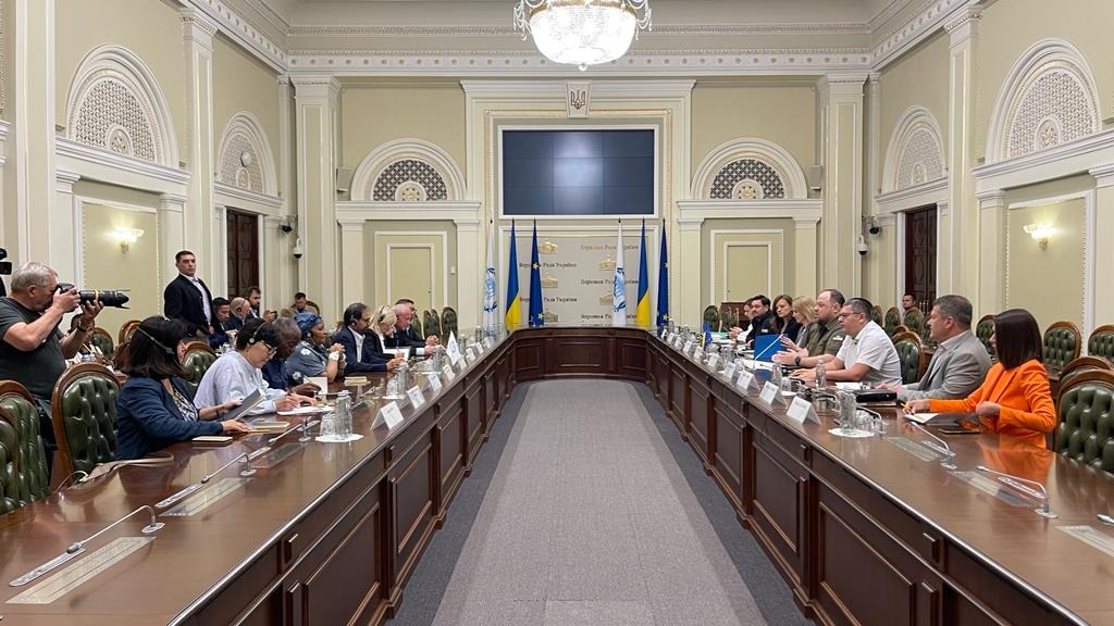 הדיון עם יו״ר הפרלמנט האוקראיני