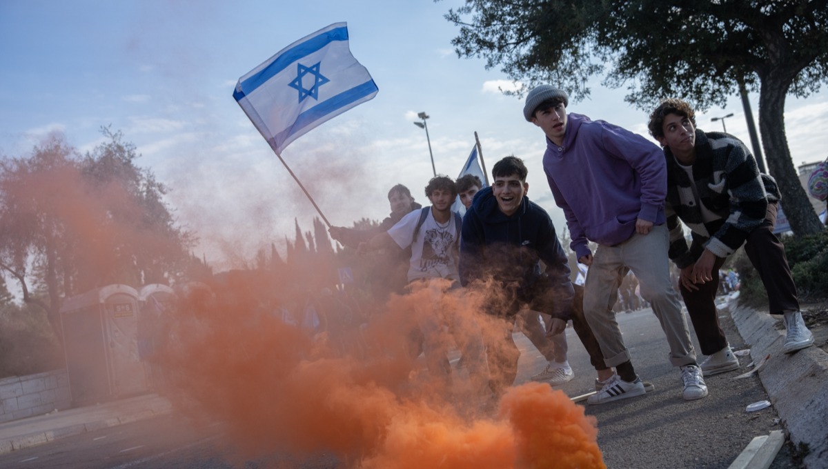 ההפגנה בירושלים נגד הרפורמה, בשבוע שעבר
