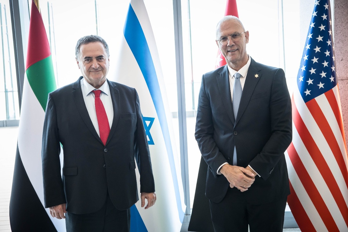 ישראל כ"ץ במהלך הפגישה