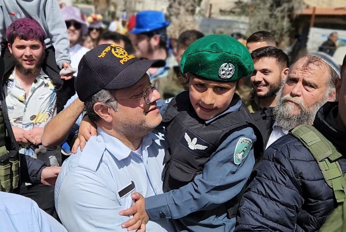 השר בן גביר בעדלידע בחברון