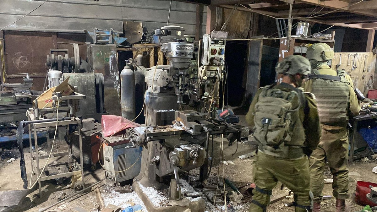 המחרטה לייצור נשקים שהוחרמה