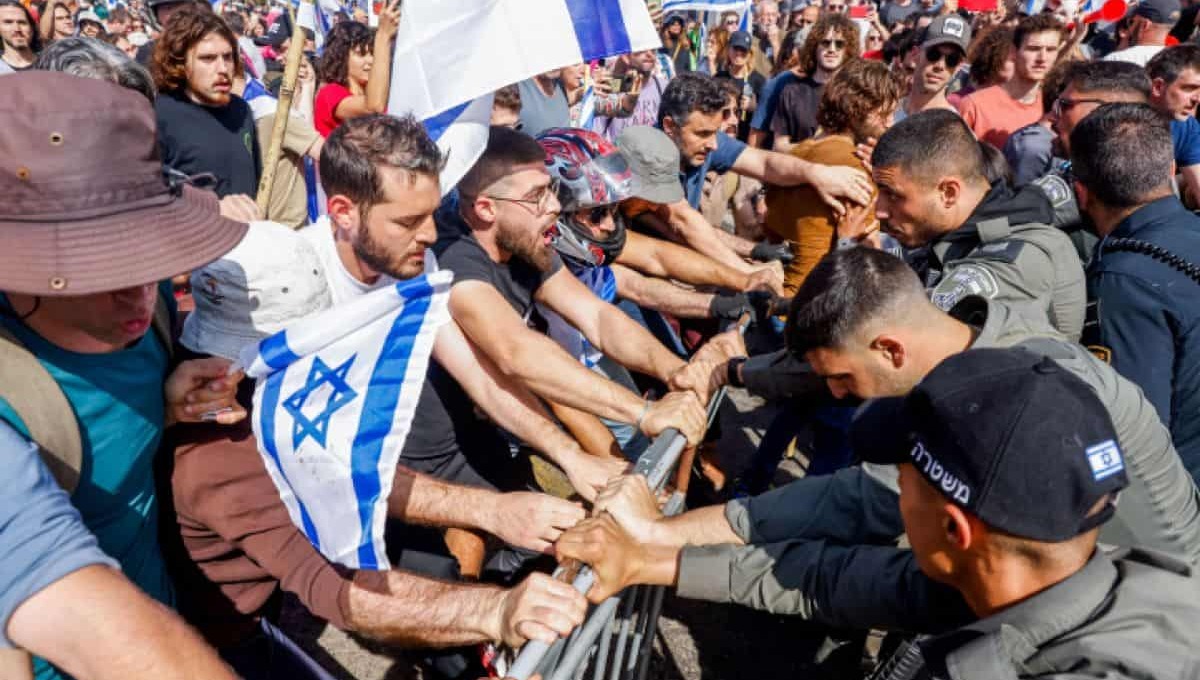 יום קשה של הפגנות
