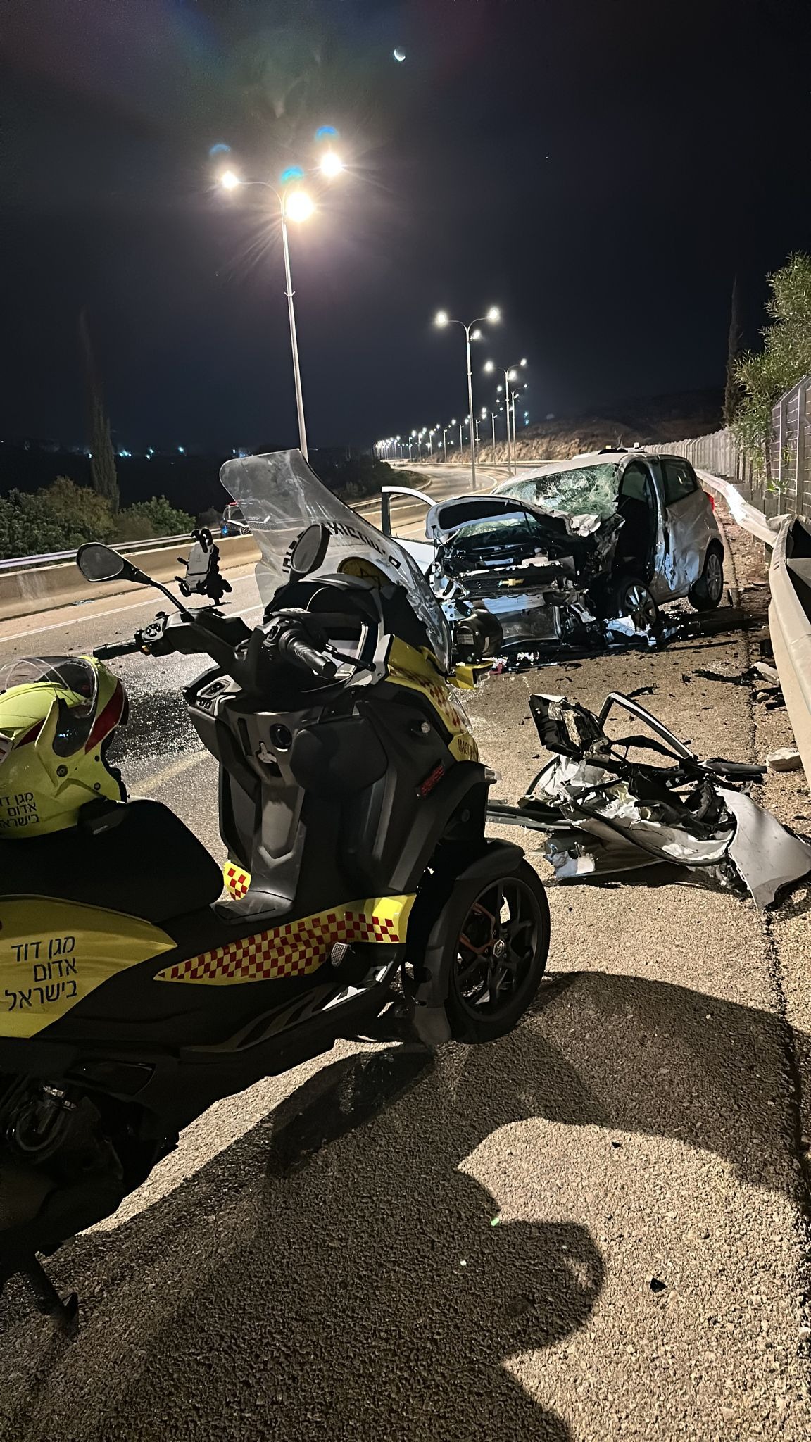 זירת התאונה;