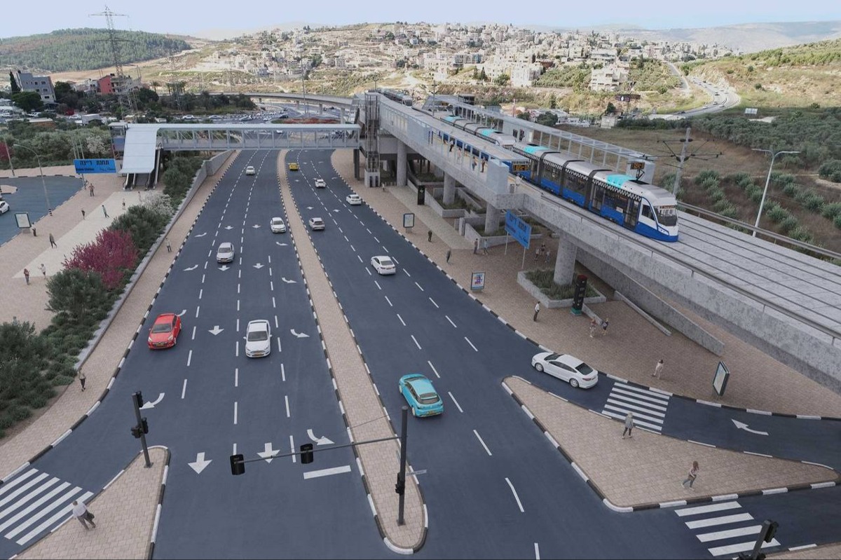 הדמיית הרכבת הקלה, נופית