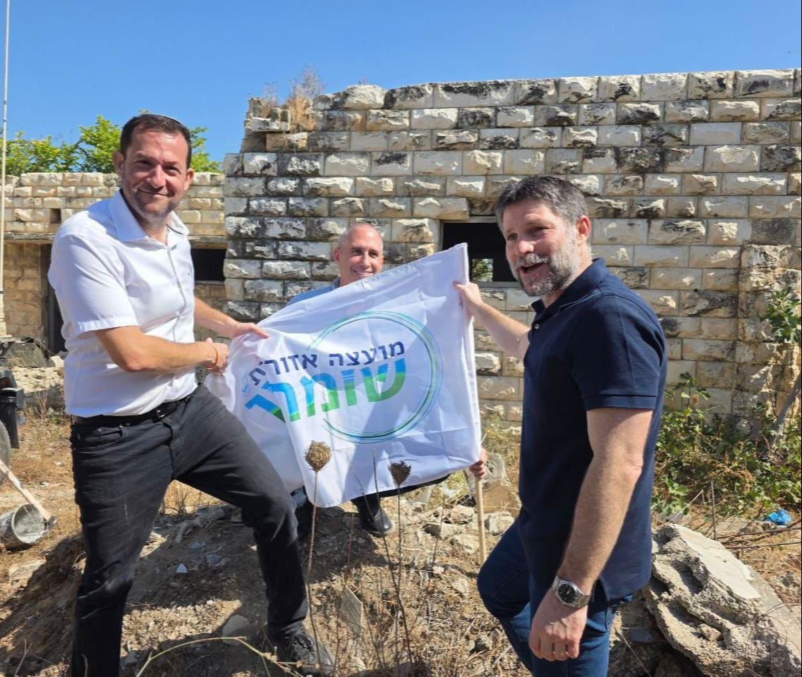 בצלאל סמוטריץ ויוסי דגן בישוב שא-נור בסוף השבוע