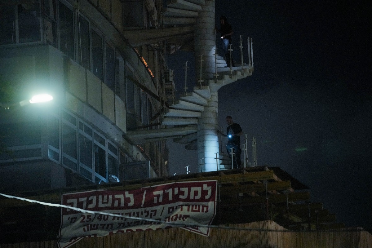 הבניין בו התנגש הכטב"ם