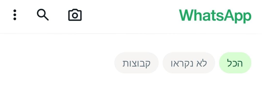 הקטגוריות החדשות
