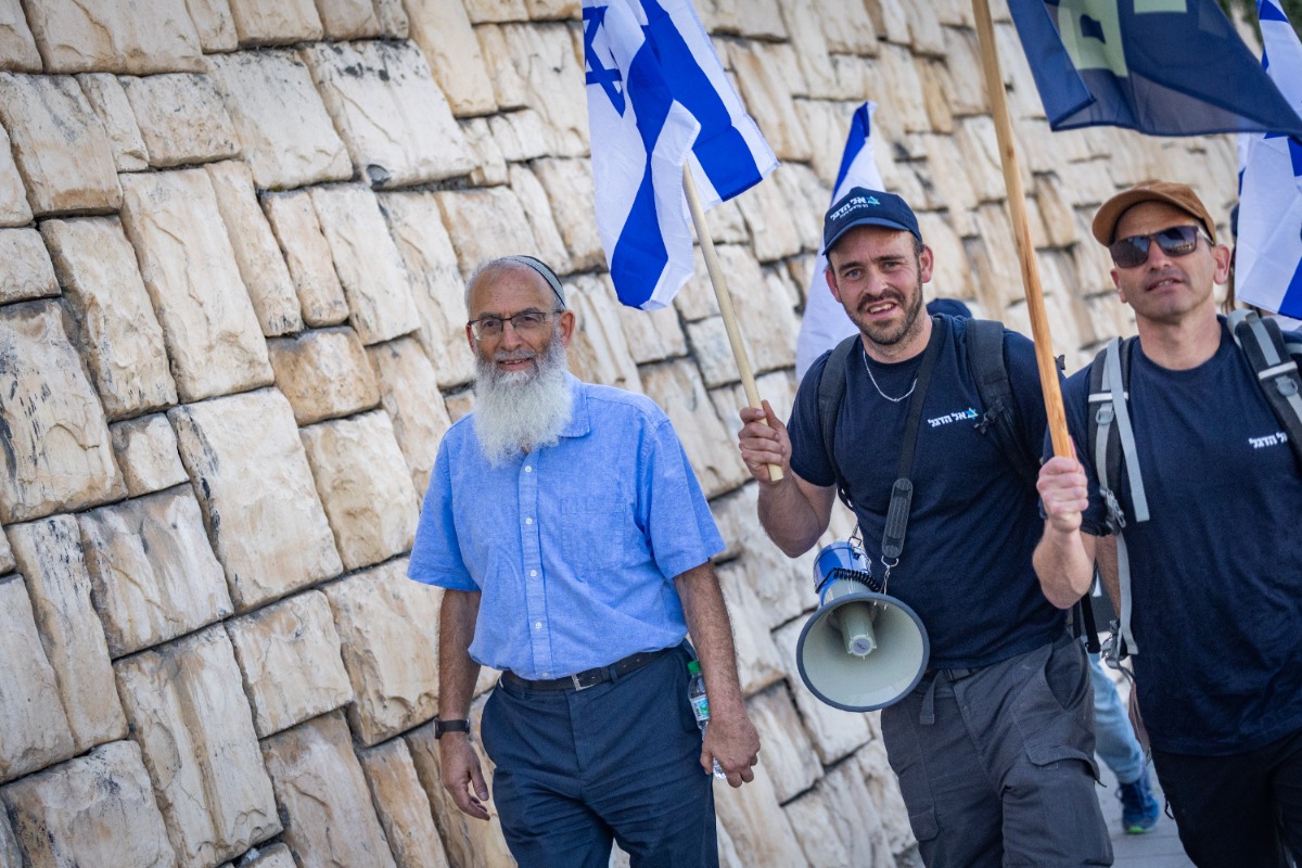 הרב סתיו בצעדה, "גיוס החרדים מתוך אהבת ישראל"