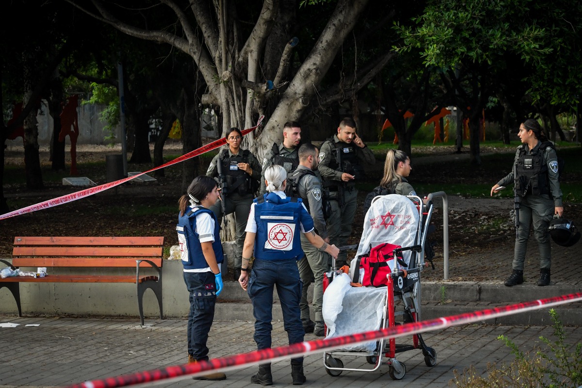 זירת הפיגוע בחולון, היום