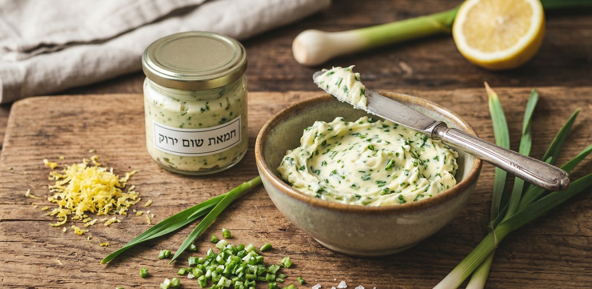 חמאת שום ירוק