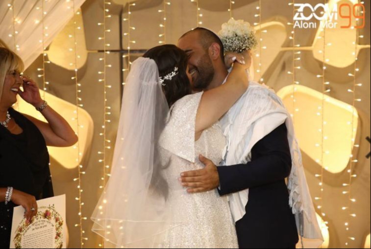 קורל ואלירז גבאי בחתונתם