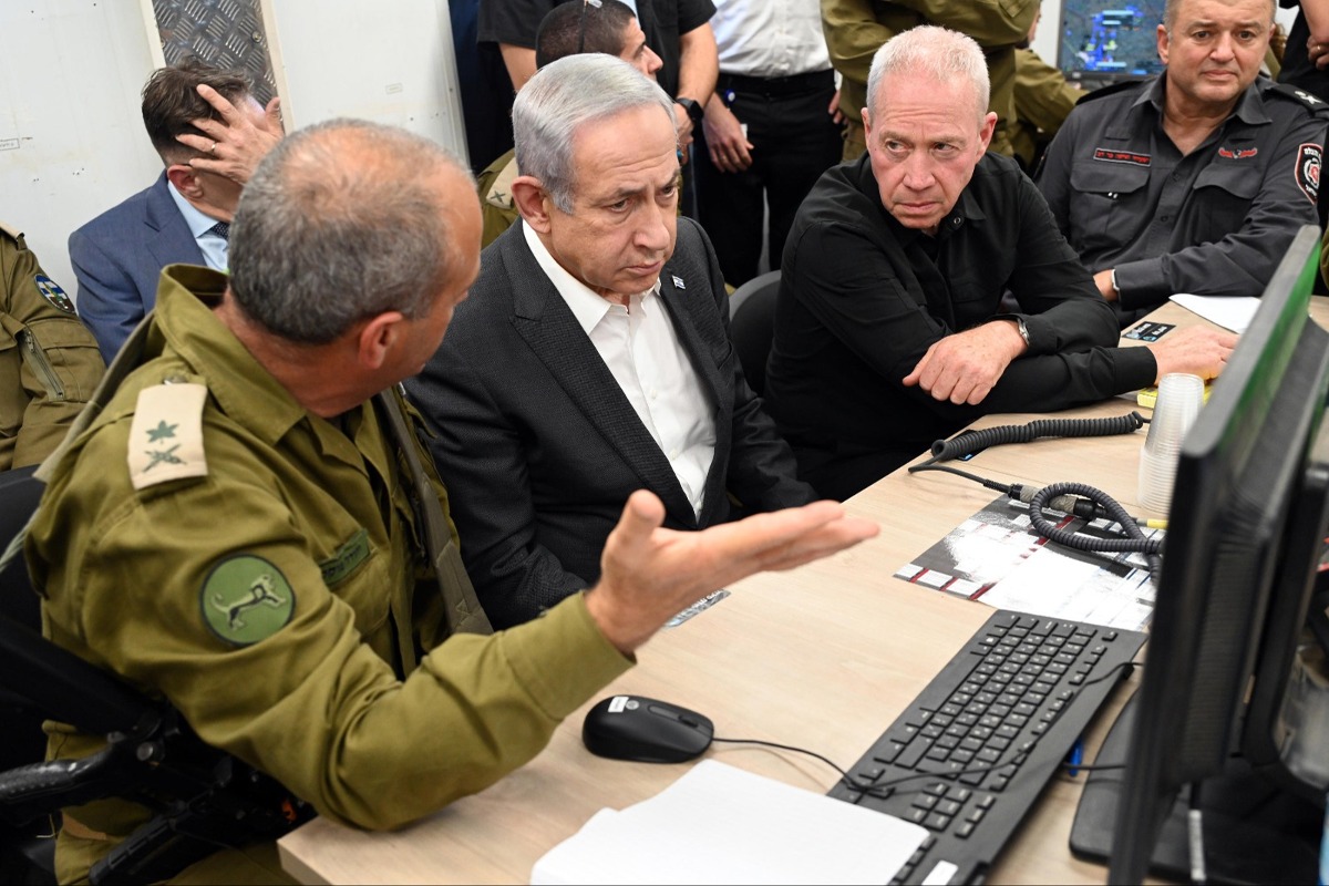 נתניהו וגלנט ליד ג